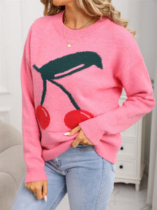 Cherry Print Sweater