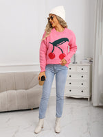 Load image into Gallery viewer, Cherry Print Sweater
