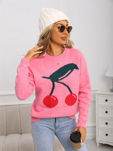 Cherry Print Sweater
