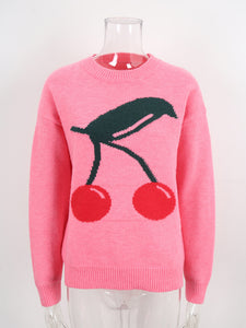 Cherry Print Sweater