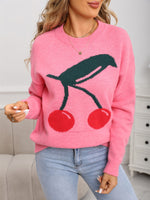 Load image into Gallery viewer, Cherry Print Sweater
