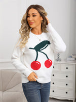 Load image into Gallery viewer, Cherry Print Sweater
