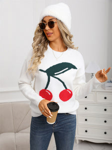 Cherry Print Sweater