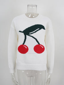 Cherry Print Sweater