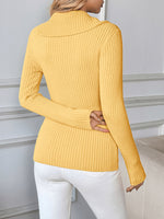 Load image into Gallery viewer, Pearl Embellished Asymmetrical Slim-Fit Sweater
