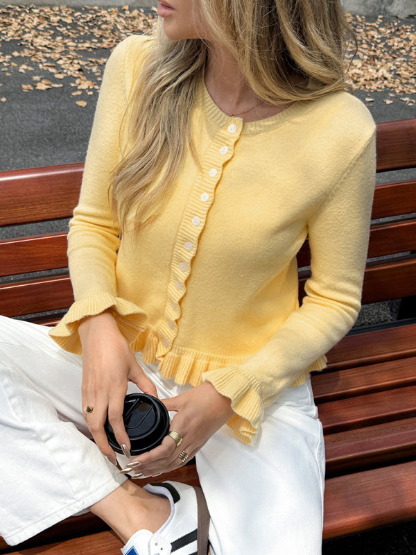 Y2K Style Long Sleeve Cardigan