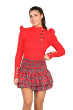 Load image into Gallery viewer, Tartan Checkered Frill Mini RaRa Skirt
