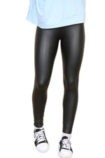 Load image into Gallery viewer, PU Fleece Line High Waisted Wet Look Faux Leather Legging
