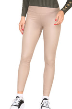 Load image into Gallery viewer, PU Fleece Line High Waisted Wet Look Faux Leather Legging
