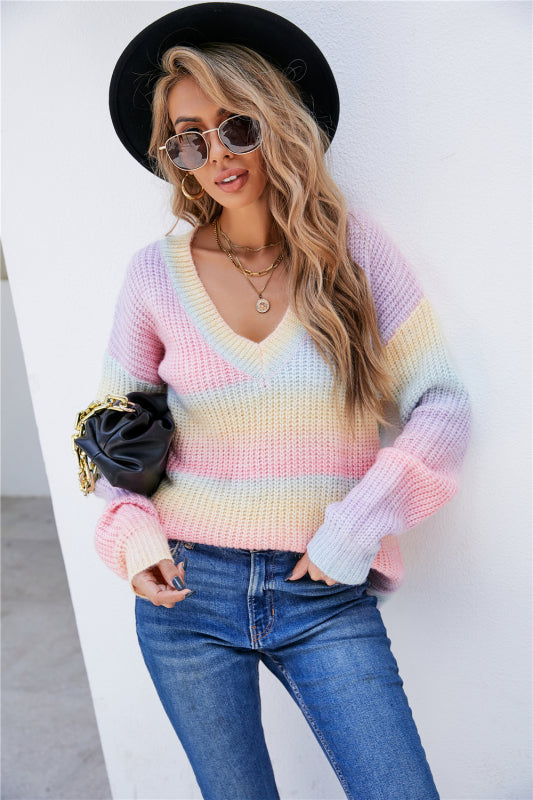 Rainbow Tie-Dye Sweater