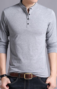 Solid Long Sleeve Men's T-Shirt