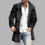 Load image into Gallery viewer, Men&#39;s Plaid Classic Overcoat
