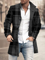Load image into Gallery viewer, Men&#39;s Plaid Classic Overcoat
