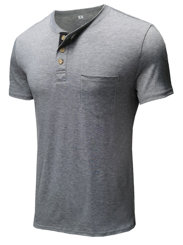 Buttoned Short Sleeved T-shirt