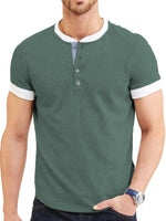 Load image into Gallery viewer, Trim Classic Short Sleeve Henley
