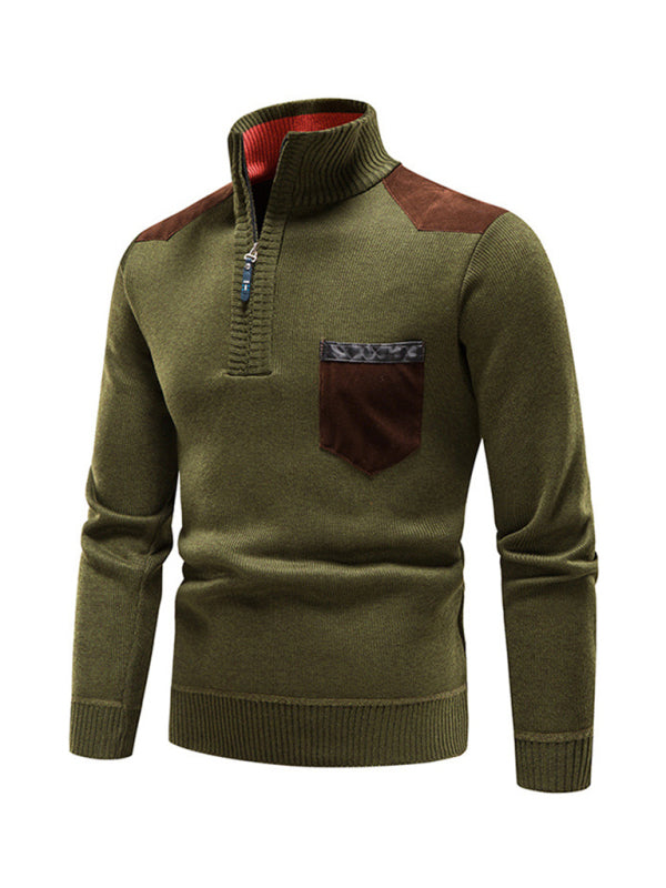 Men's Patchwork Sweater