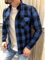Load image into Gallery viewer, Men&#39;s Retro Casual Plaid Long Sleeve Lapel Shirt

