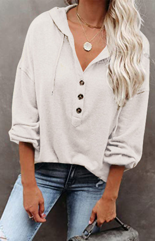 Buttoned Hoodie
