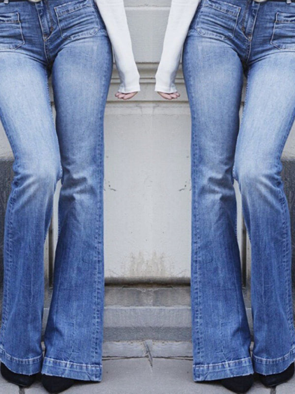 High Waisted Boot Cut Jeans