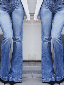 High Waisted Boot Cut Jeans