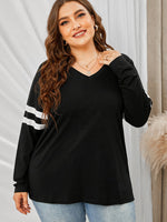 Load image into Gallery viewer, Curve V Neck Long Sleeve Top

