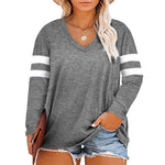 Load image into Gallery viewer, Curve V Neck Long Sleeve Top
