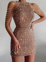 Load image into Gallery viewer, Sequin Body-Con Minidress
