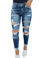 Load image into Gallery viewer, Ripped Distressed Skinny Jeans
