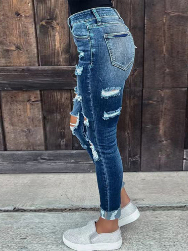 Ripped Distressed Skinny Jeans