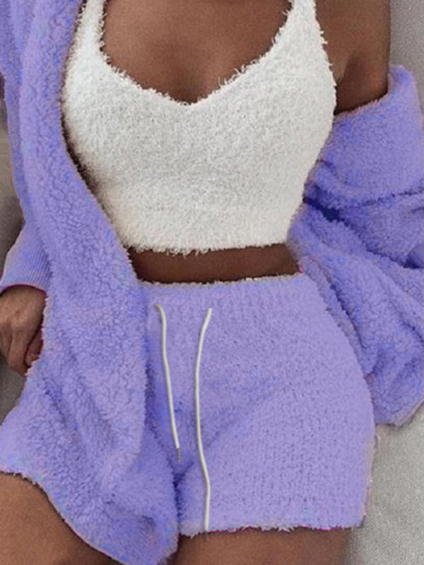 Plush Casual 3-piece Pyjamas