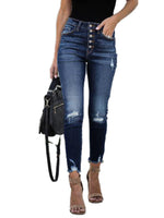 Load image into Gallery viewer, High Waist Crop Skinny Jeans
