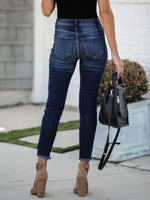 Load image into Gallery viewer, High Waist Crop Skinny Jeans
