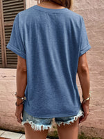 Load image into Gallery viewer, Button-Up Short-Sleeve T-Shirt
