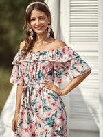 Load image into Gallery viewer, Curve Floral Ruffled Jumpsuit
