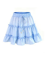 Load image into Gallery viewer, Ruffle Waist Tie Mini Skirt
