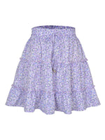 Load image into Gallery viewer, Ruffle Waist Tie Mini Skirt
