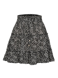 Ruffle Waist Tie Mini Skirt