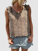 Load image into Gallery viewer, Leopard Print Sleeveless Blouse
