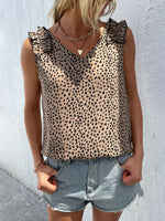 Load image into Gallery viewer, Leopard Print Sleeveless Blouse
