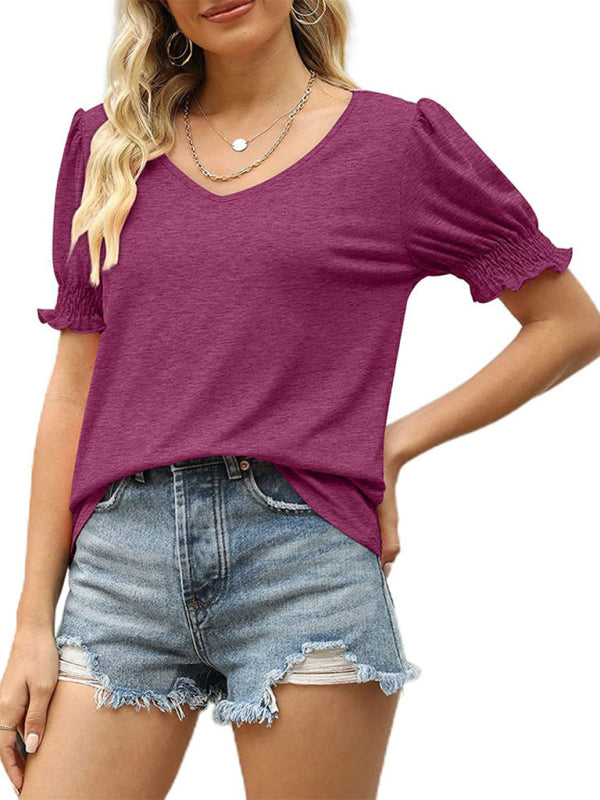 Puff Sleeve Knit Top