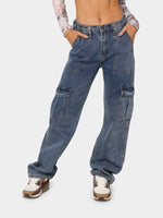 Load image into Gallery viewer, Relaxed Cargo Jeans
