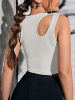 Load image into Gallery viewer, Cut Out Ribbed Tank Top
