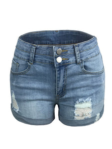 Ripped Rolled Edge Shorts