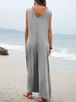 Load image into Gallery viewer, Wide Leg Pocket Jumpsuit
