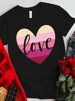 Load image into Gallery viewer, Rainbow Heart Graphic Tee
