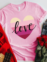 Load image into Gallery viewer, Rainbow Heart Graphic Tee
