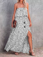 Load image into Gallery viewer, Strapless Slit Maxi Dress
