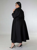 Load image into Gallery viewer, Curve Long-sleeved Shirt Dress

