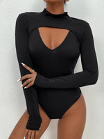 Load image into Gallery viewer, Fake Two-Piece Skinny Hollow Bodysuit
