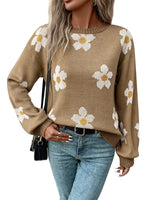 Load image into Gallery viewer, Daisy Print Sweater

